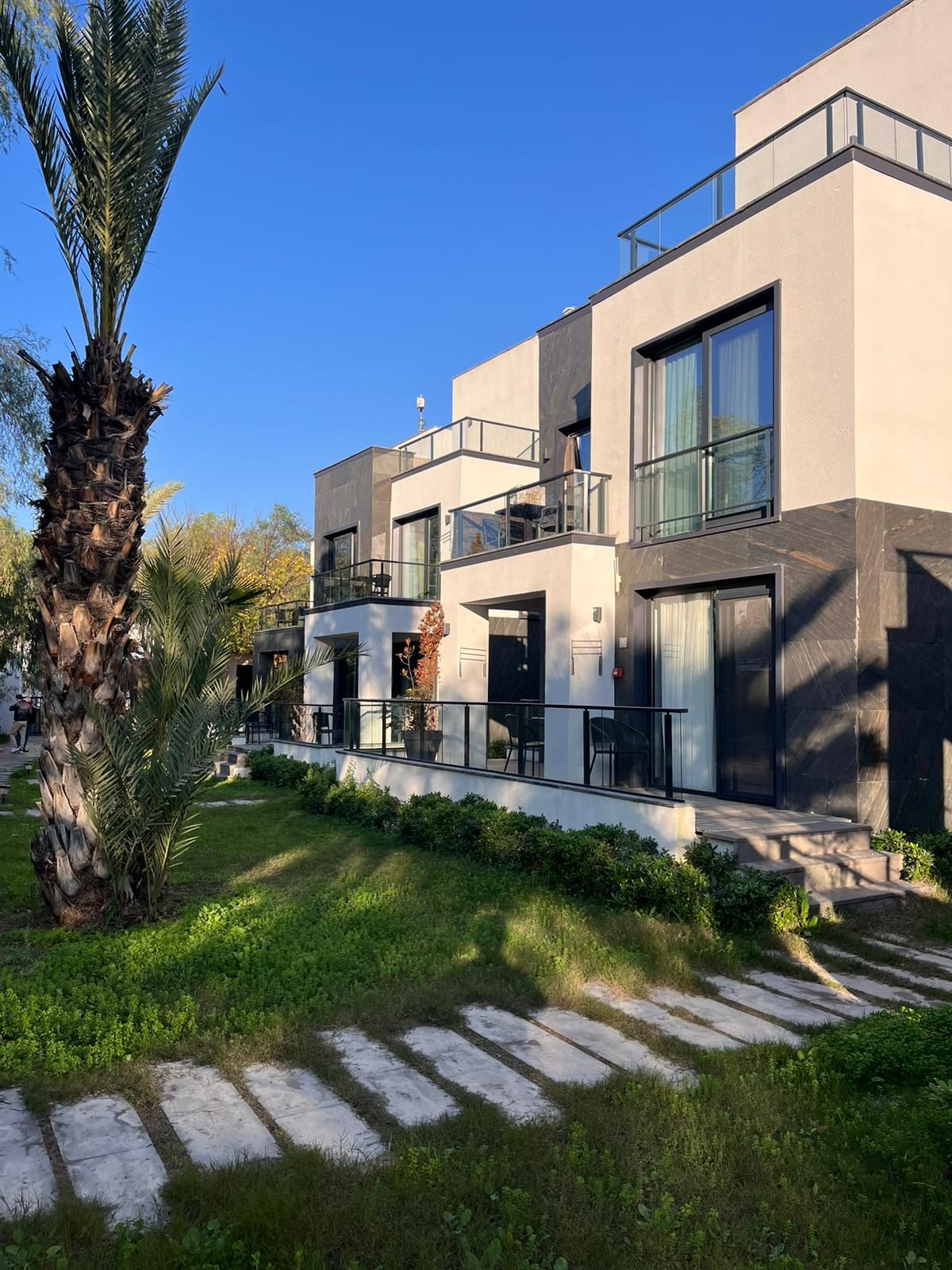 Surman Hotel modern bloklar ve palmiye